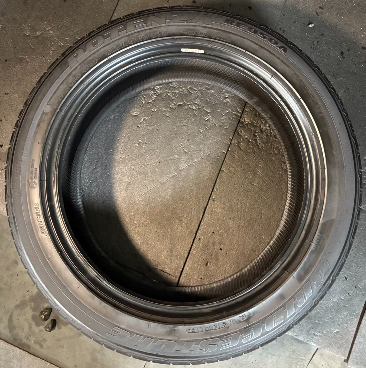 2019年製 約9.8分山 ブリヂストン BRIDGESTONE ポテンザ POTENZA