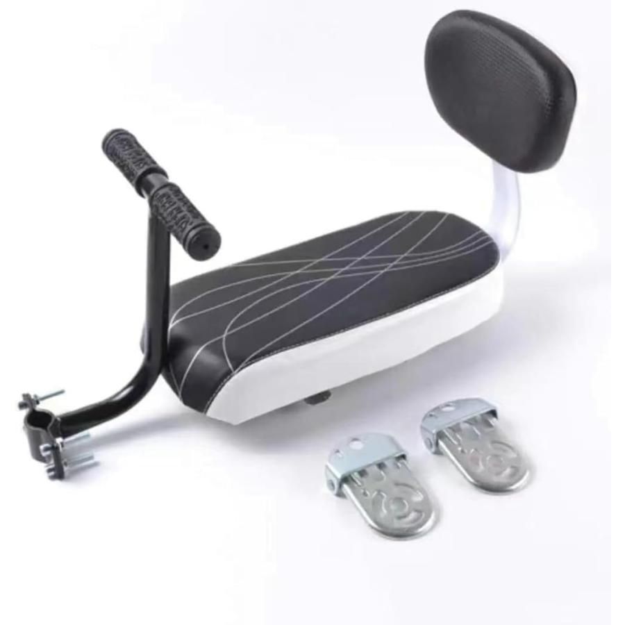 クッションと背もたれ付きの子供用自転車後部座席