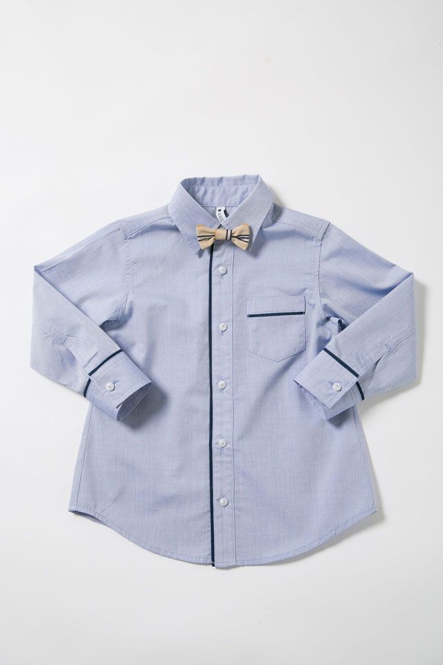 【maarook】シャンブレーネクタイツキシャツ　新品子供服100 キッズ&nbsp;女の子 男の子