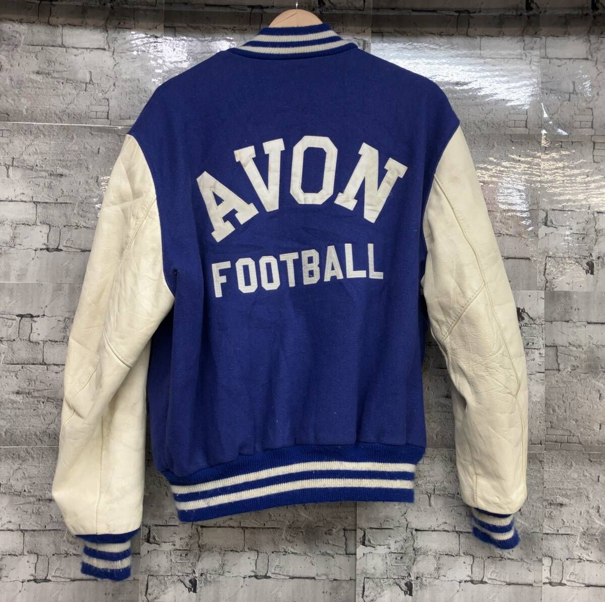 90s USA製 DeLONG デロング スタジャン アワードジャケット サイズ46