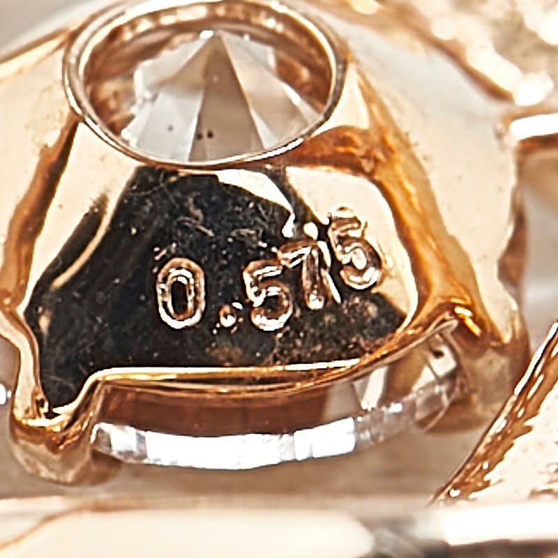 ノーブランド ペンダントネックレス K18PG ピンクゴールド レディース  