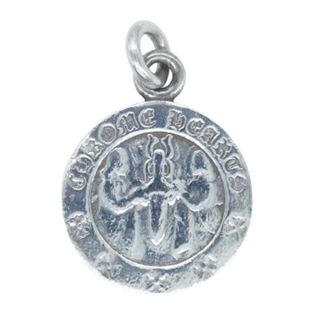CHROME HEARTS クロムハーツ 原本無 CHRM ANGL MDL V2 エンジェルメダル チャーム ペンダントトップ シルバー系