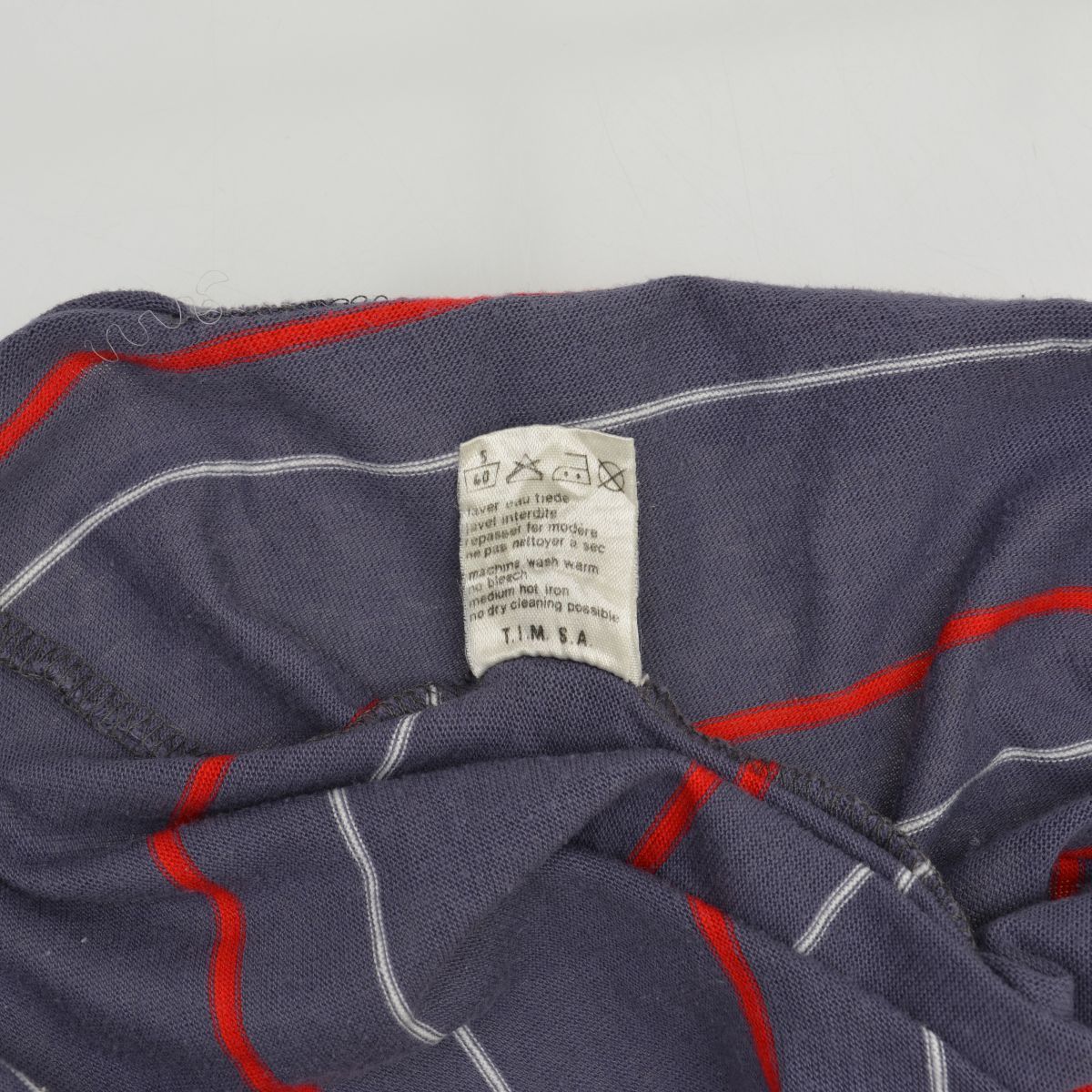 70's フランス製 CHEMISE LACOSTE ボーダー ポロシャツ 70s フランス製 CHEMISE LACOSTE ラコステ ボーダー コットン 鹿の子