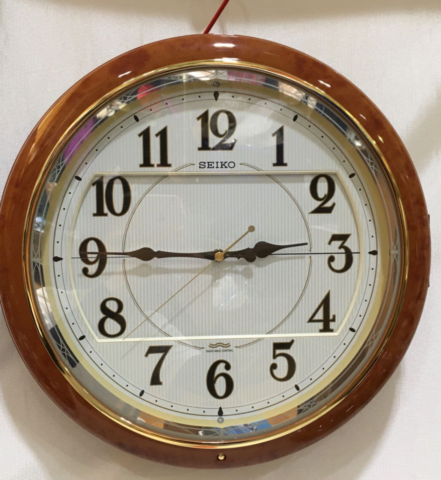 SEIKO セイコー からくり時計 掛け時計 電波 アナログ マーブル RE559H