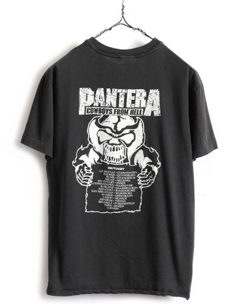 PANTERA ツアーTシャツ　Lサイズ 90s USA製 PANTERA パンテラ ツアー プリント Tシャツ L 黒