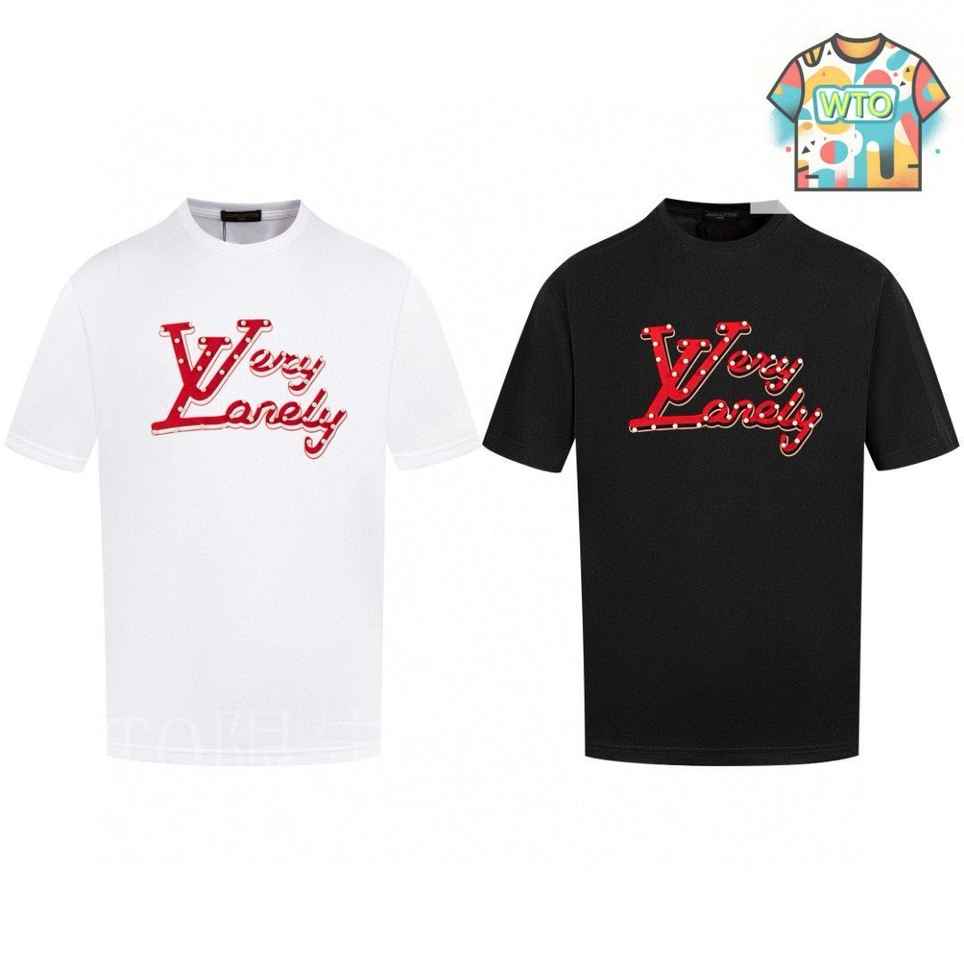 胸元のロゴがオシャレ！【LOUIS VUITTON】ブロイダリーLVTシャツ ブロイダリー LV Tシャツ ｜ルイ・ヴィトン 公式サイト - 1AHJFU
