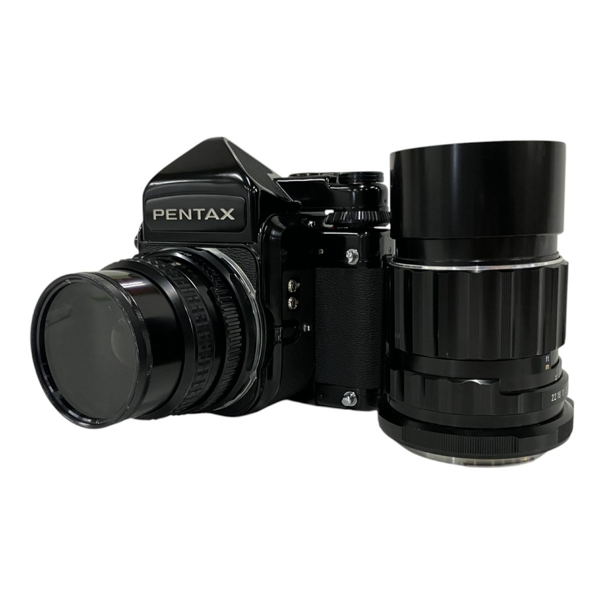ASAHI PENTAX 6×7 ボディ レンズ2点セット 中判 カメラ ジャンク B10037565