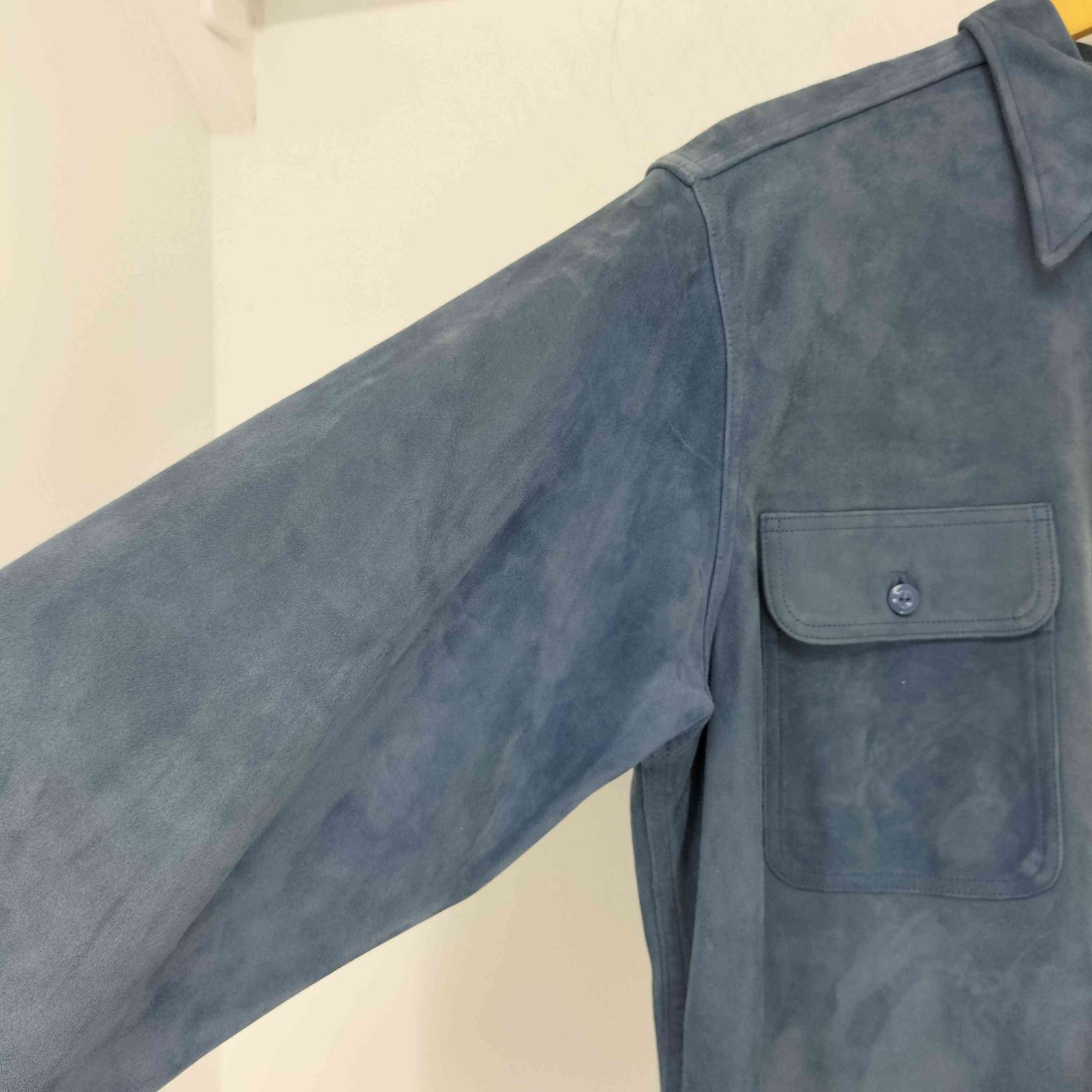 MADISON BLUE / マディソンブルー MB181-5039 SUEDE HAMPTON SHIRT ラムレザー 羊革 長袖シャツ MADISONBLUE - 【MADISONBLUE】MB181-5039 SUEDE HAMPTON SHIRT