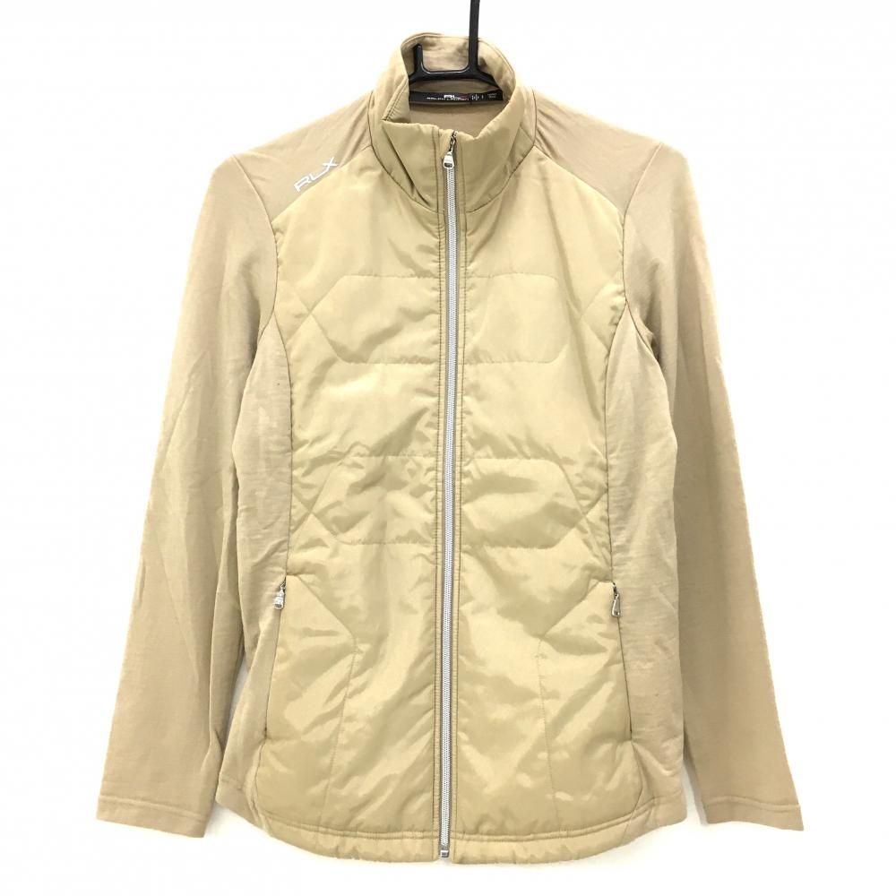 美品】RLXラルフローレン 切替中綿ジャケット ベージュ 前身頃