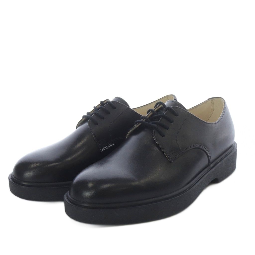 マルボー MARBOT FRENCH シューズ レースアップ レザー 38 ブラック YO 33 AD