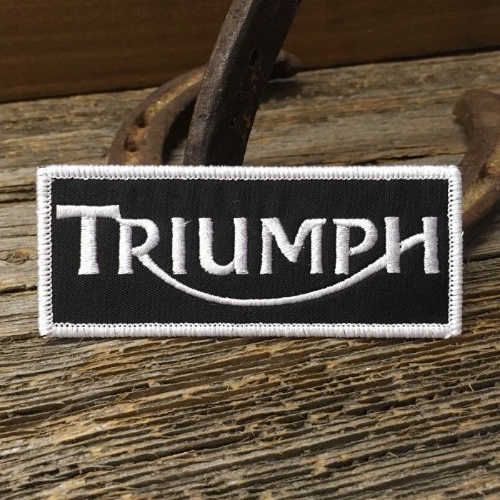 トライアンフ バイク ワッペン ◇ TRIUMPH パッチ アイロン接着可 英国