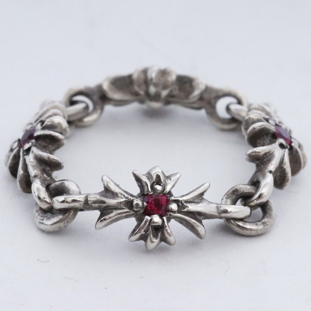 y*u様 CHROME HEARTS タイニーE CHプラス リング11号 11号 CHROME HEARTS タイニーE CHプラスリング with ルビー