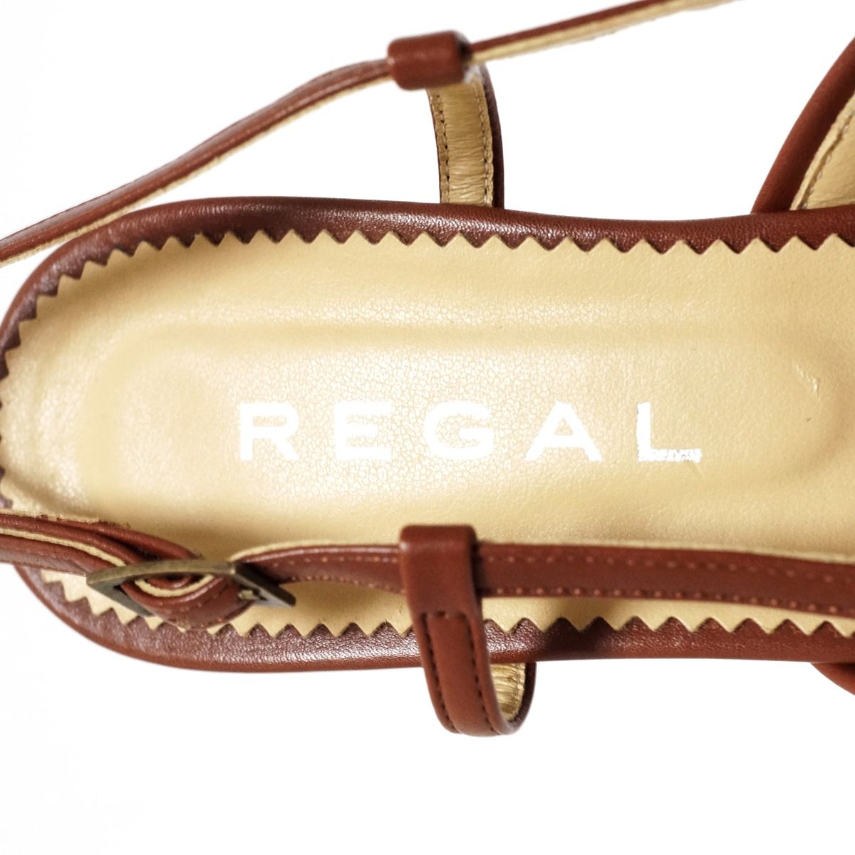 REGAL(リーガル) サンダル 23 1/2 レディース美品 - ダークブラウン