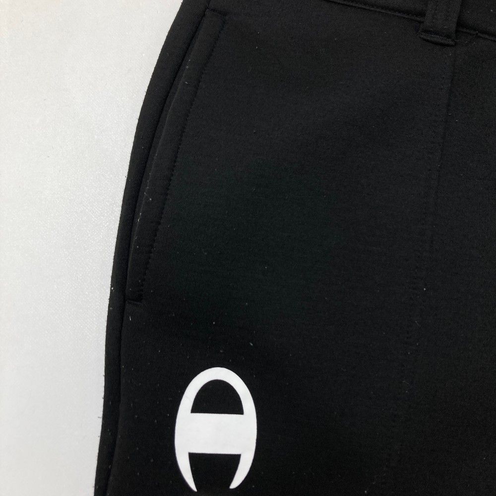 サイズ：L CHAMPION GOLF チャンピオンゴルフ  裏起毛パンツ  ブラック系 [240101459559] ゴルフウェア メンズ ストスト CHAMPION GOLF チャンピオンゴルフ 裏起毛パンツ ブラック系