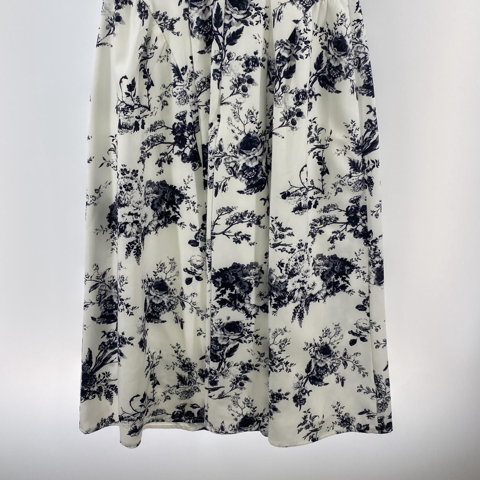 Herlipto ハーリップトゥ タグ付き 花柄 ビッグカラーワンピース sizeM  