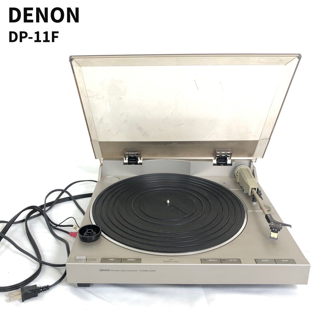 DENON レコードプレイヤーDP-11F ダイレクトドライブ方式 ターン