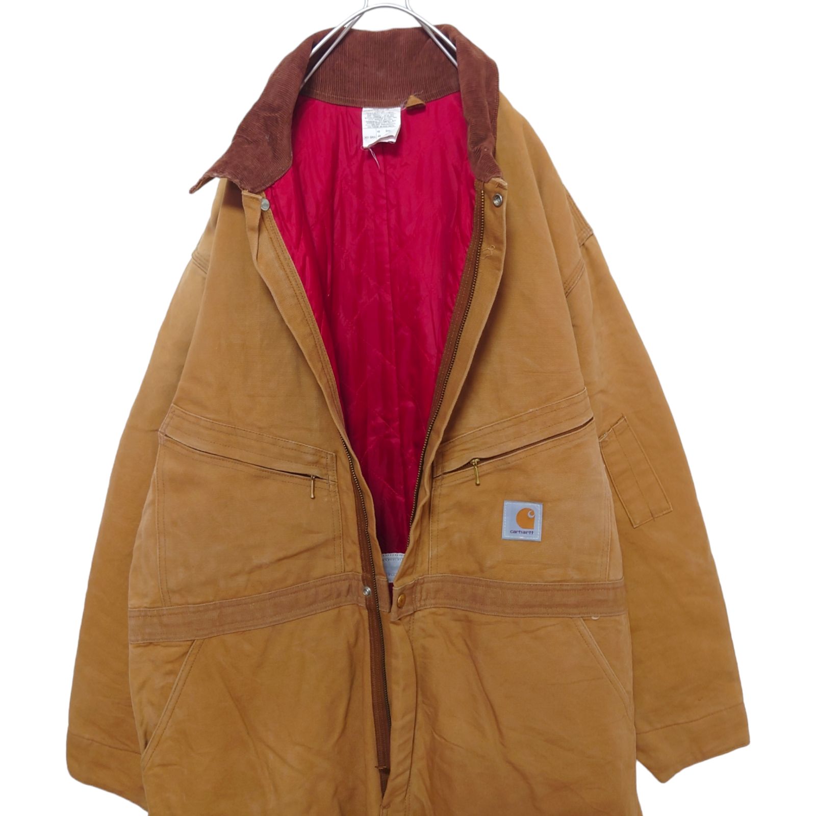 【Carhartt】USA製 フード付 ダックジャンプスーツ ツナギA-2226 Carhartt】USA製 フード付 ダックジャンプスーツ ツナギA-2226