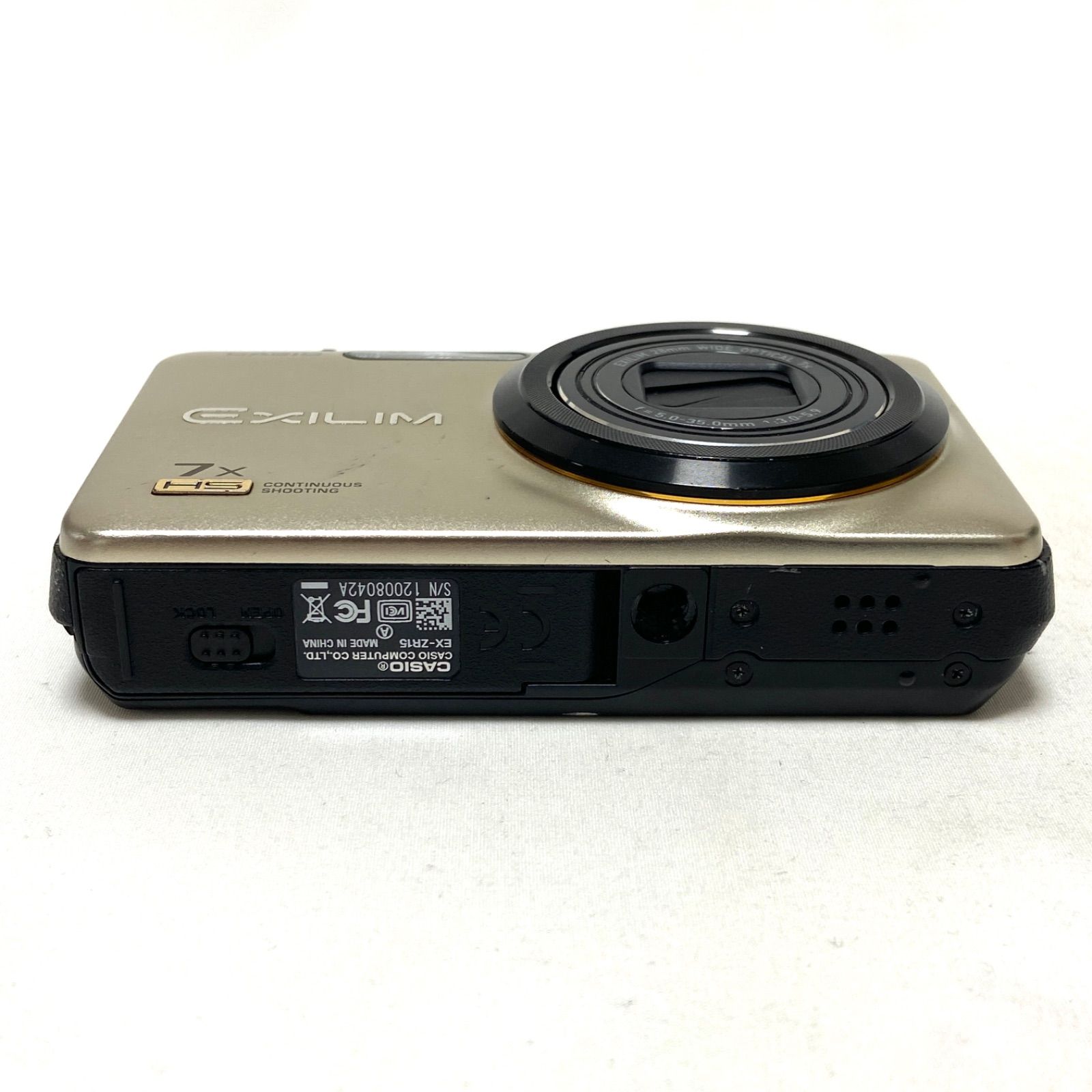 【美品・返品保証】カシオ　CASIO EXILIM EX-ZR15 ゴールド CASIO 【適格請求書発行】CASIO カシオ EXILIM EX-ZR15 コンパクト