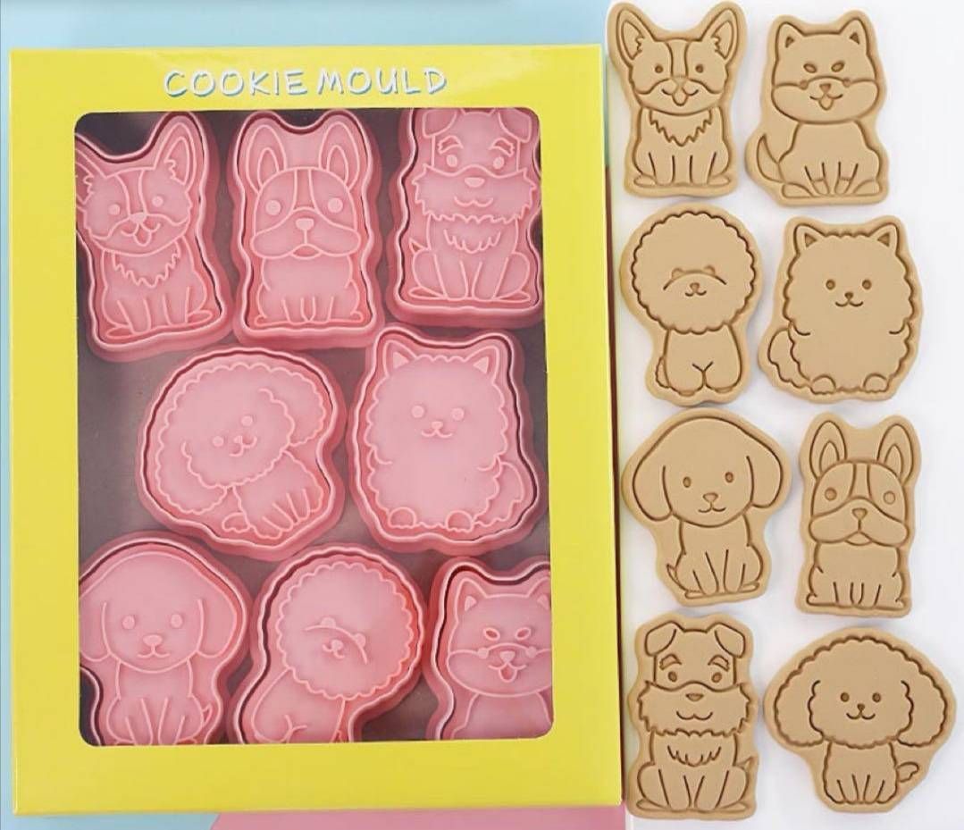 新品 犬 クッキー型 キャラ弁 ８個