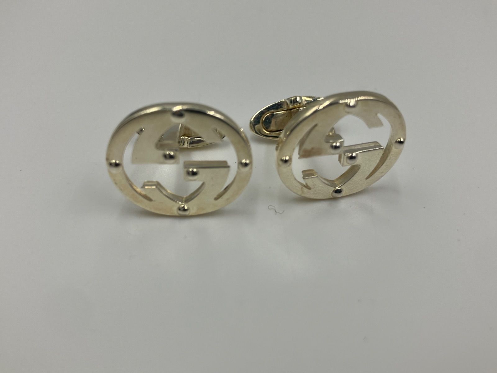GUCCI カフス インターロッキング GG シルバー925