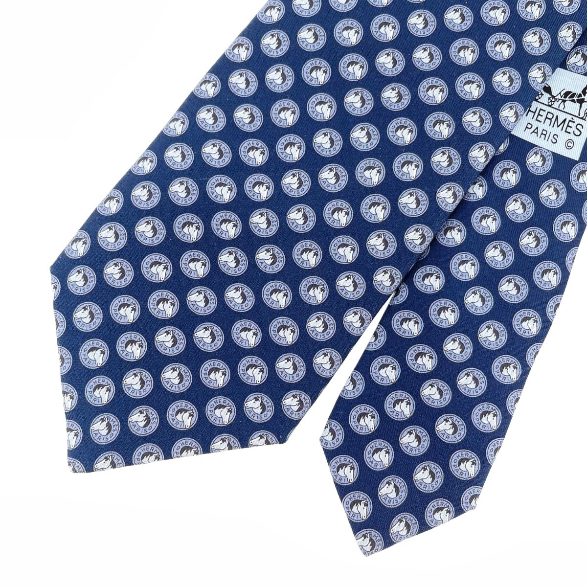 ★美品★ HERMES エルメス　メンズシルクネクタイ HERMES エルメス ネクタイ TIE メンズ フランス製 シルク H柄
