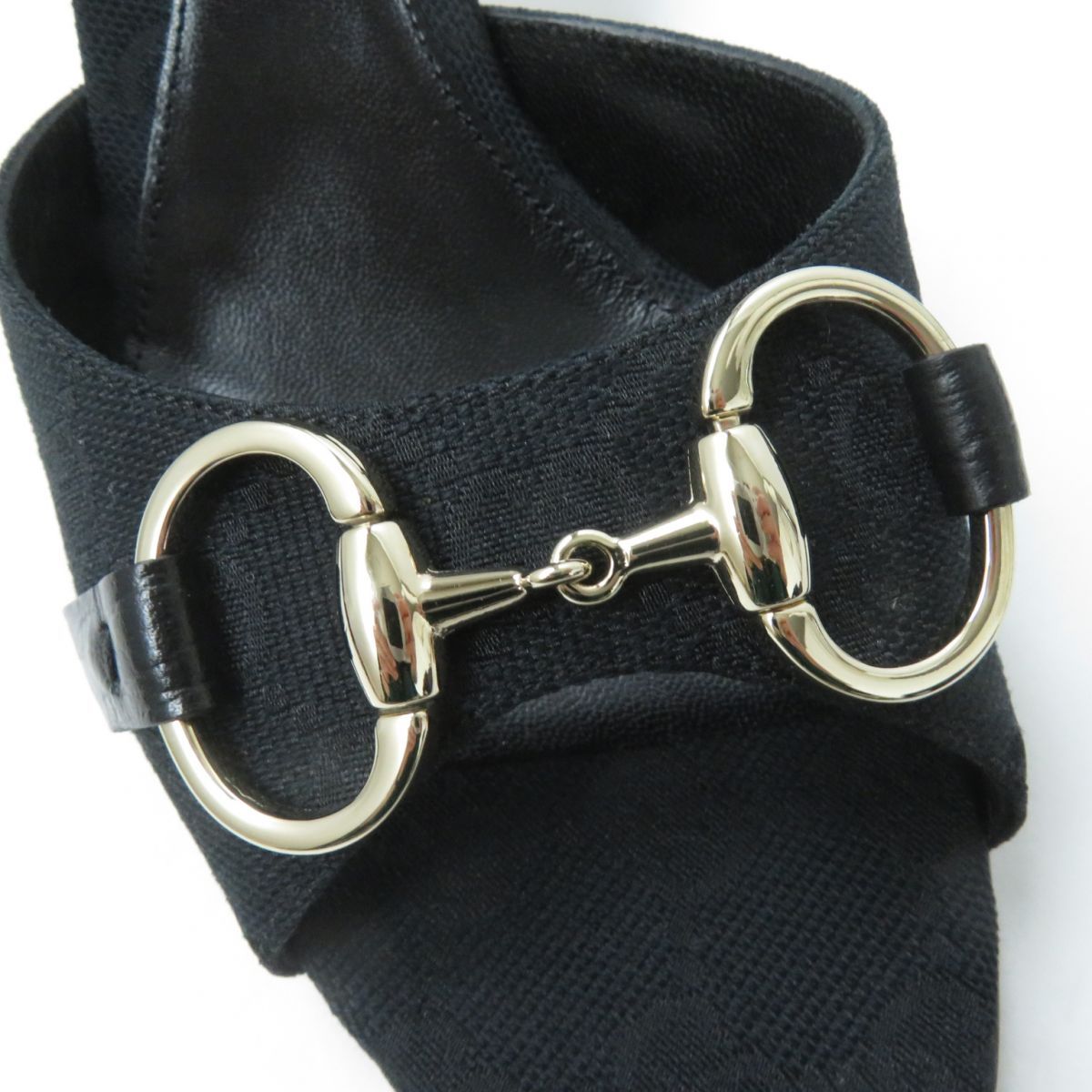 GUCCI サンダル 未使用品☆GUCCI グッチ 138532 GGキャンバス ホースビット