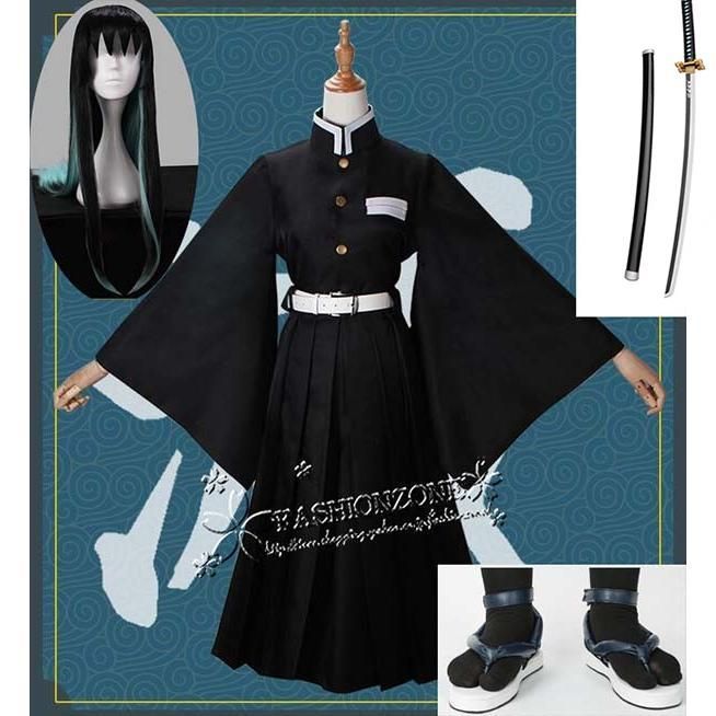 鬼滅の刃 風 時透無一郎 コスプレ衣装 ウィッグ靴 道具 武器 刀 cosplay ハロウィン仮装変装男女兼用 アニメ ゲーム コスチューム パーティ