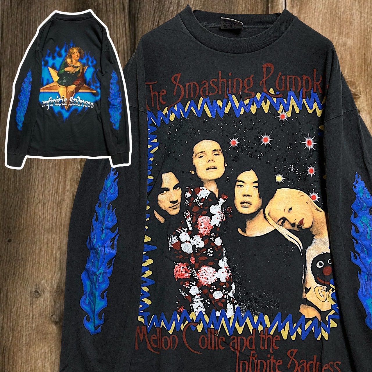 BKEY バンド Tシャツ 長袖 ロンT ビンテージ 古着 USA製 黒