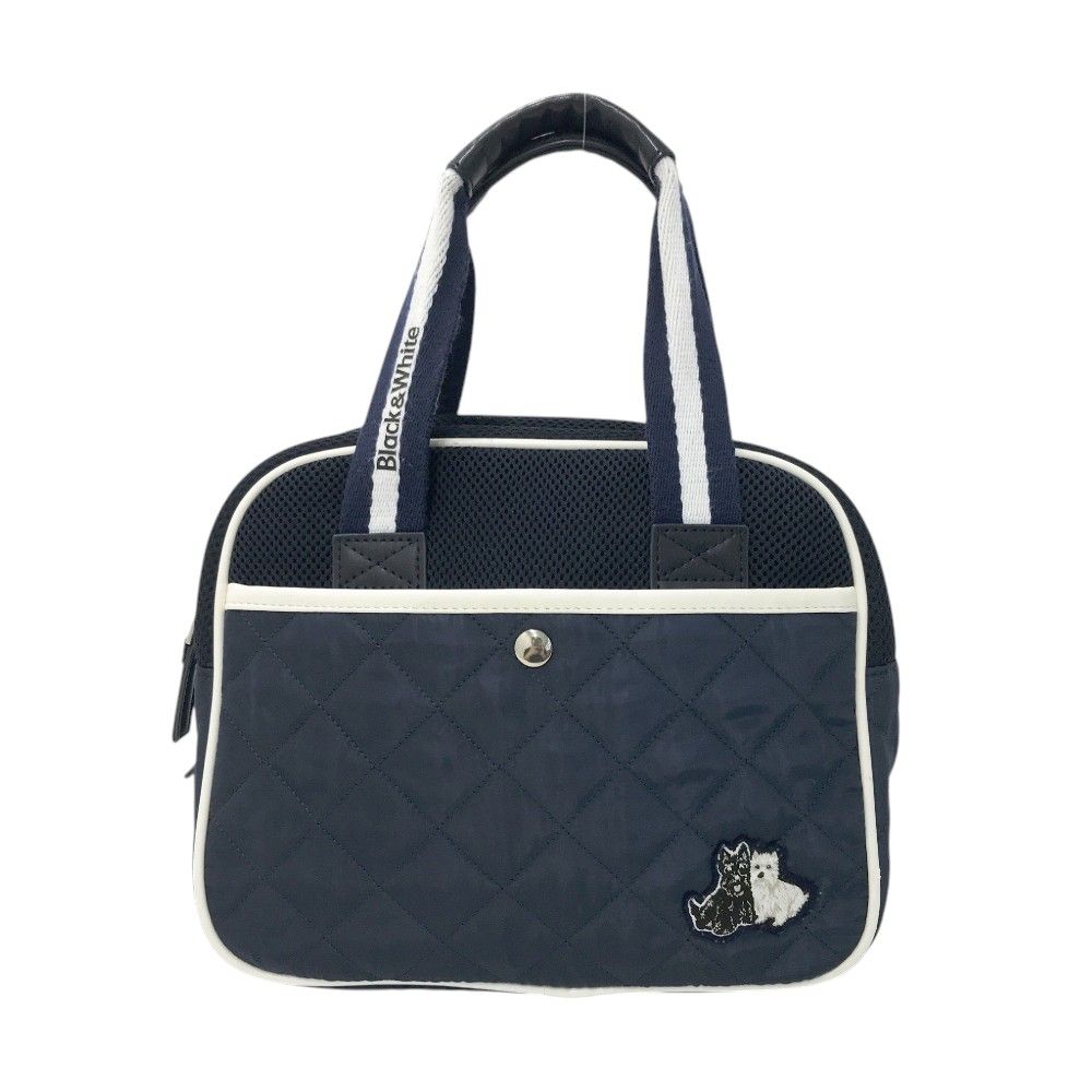 BLACK&WHITE ブラックアンドホワイト カートバッグ ネイビー系