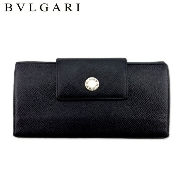 ブルガリ 長財布 Wホック 三つ折り 財布 メンズ クラシコ ブラック