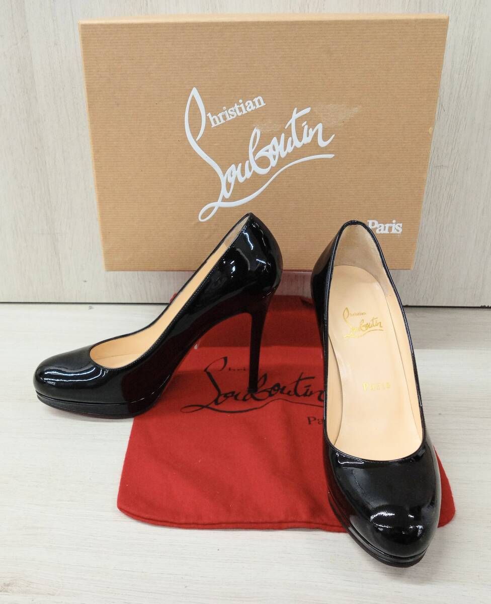 Christian Louboutin|クリスチャンルブタン|パンプス|3080746|NEW SIMPLE PUMP 120 PATENT CALF|ブラック|サイズ36.5