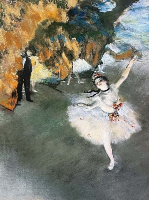 種類3：f8 額絵 ドガ 舞台の踊り子 f8・f6・f4サイズ 世界の名画