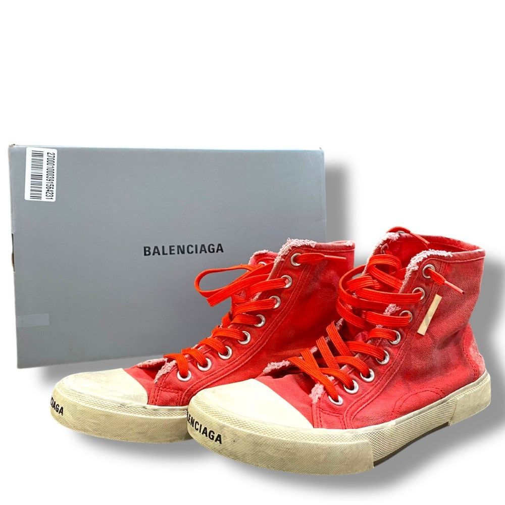 BALENCIAGA PARIS HIGH TOP サイズ41 レッド 688752 - メルカリ