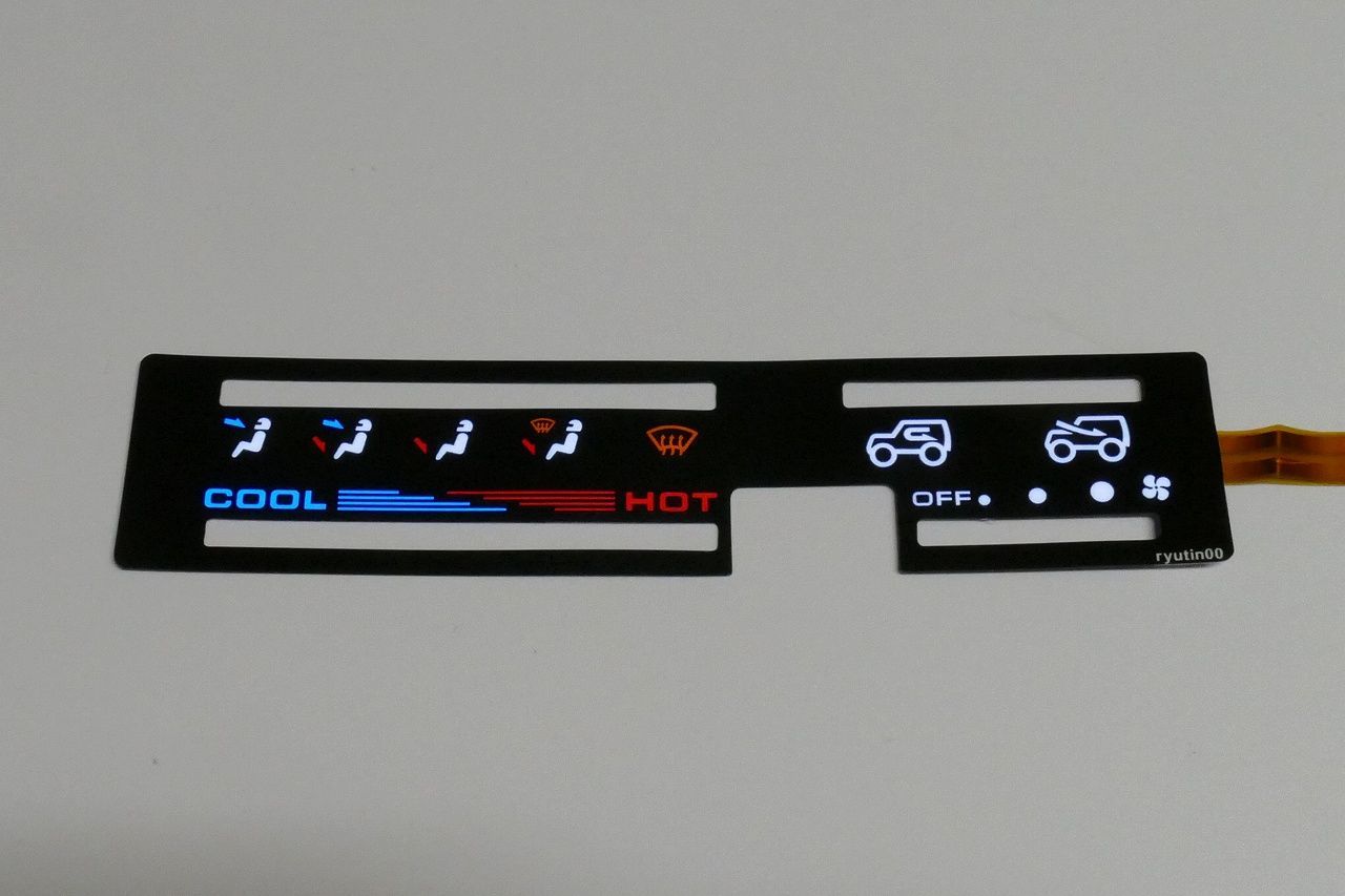 新品 エアコン パネル 黒 ジムニー ブラック JA11 JA12 JA22 EL