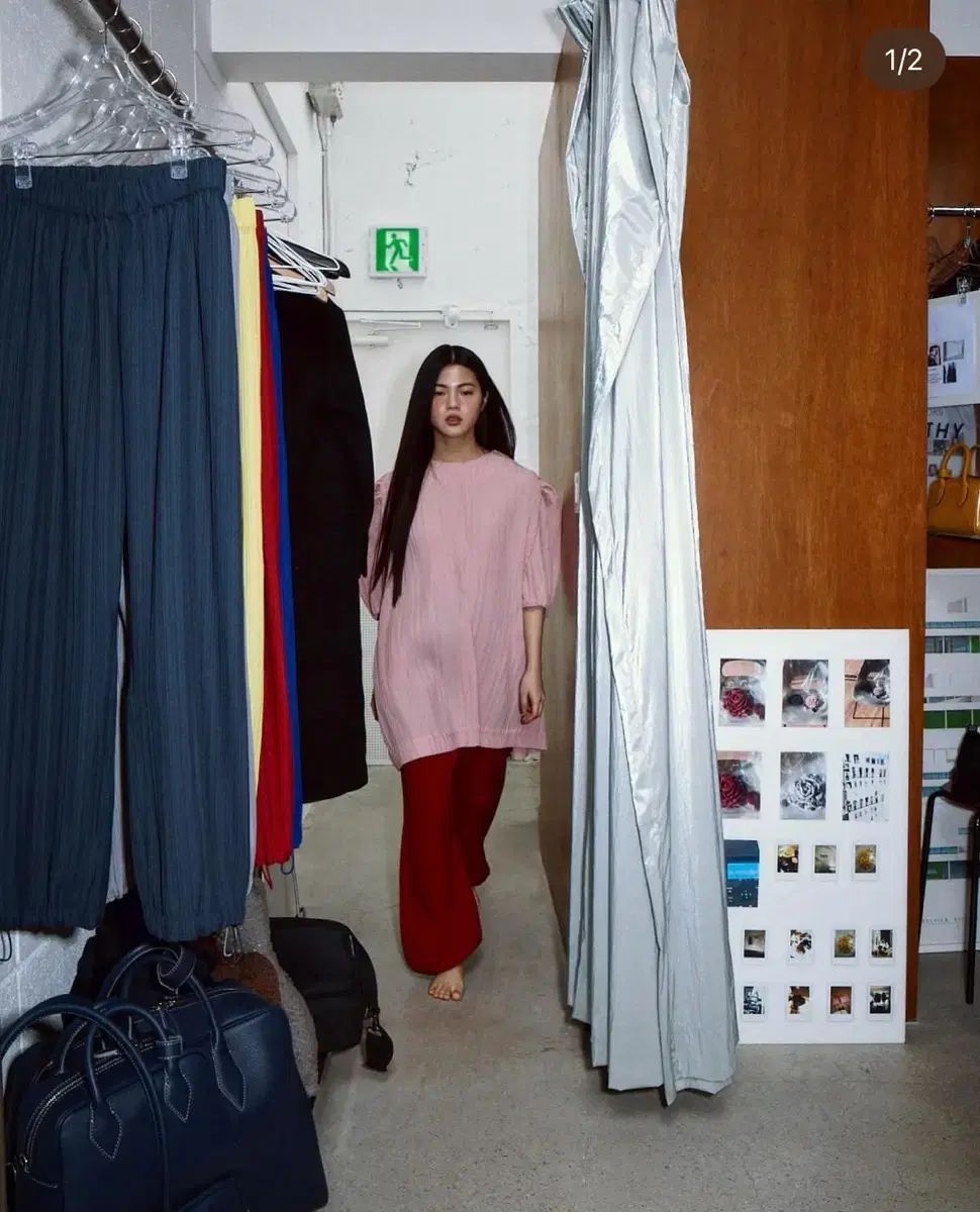 ソウルへ プリーツ ジョガーパンツ