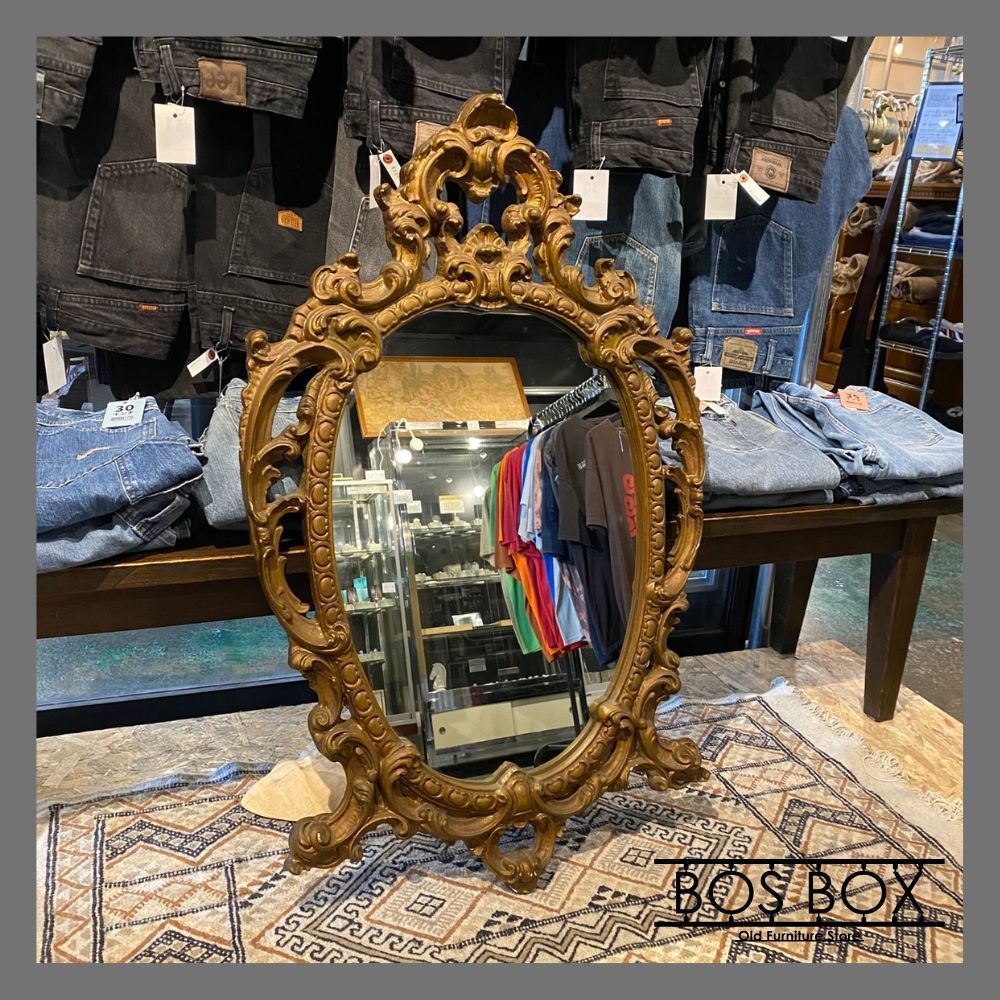 アンティーク 壁掛けミラー 面取り加工 ベベルカット トスカーナ ターコイズ柄 アンティーク 壁掛けミラー 面取り加工 ベベルカット トスカーナ