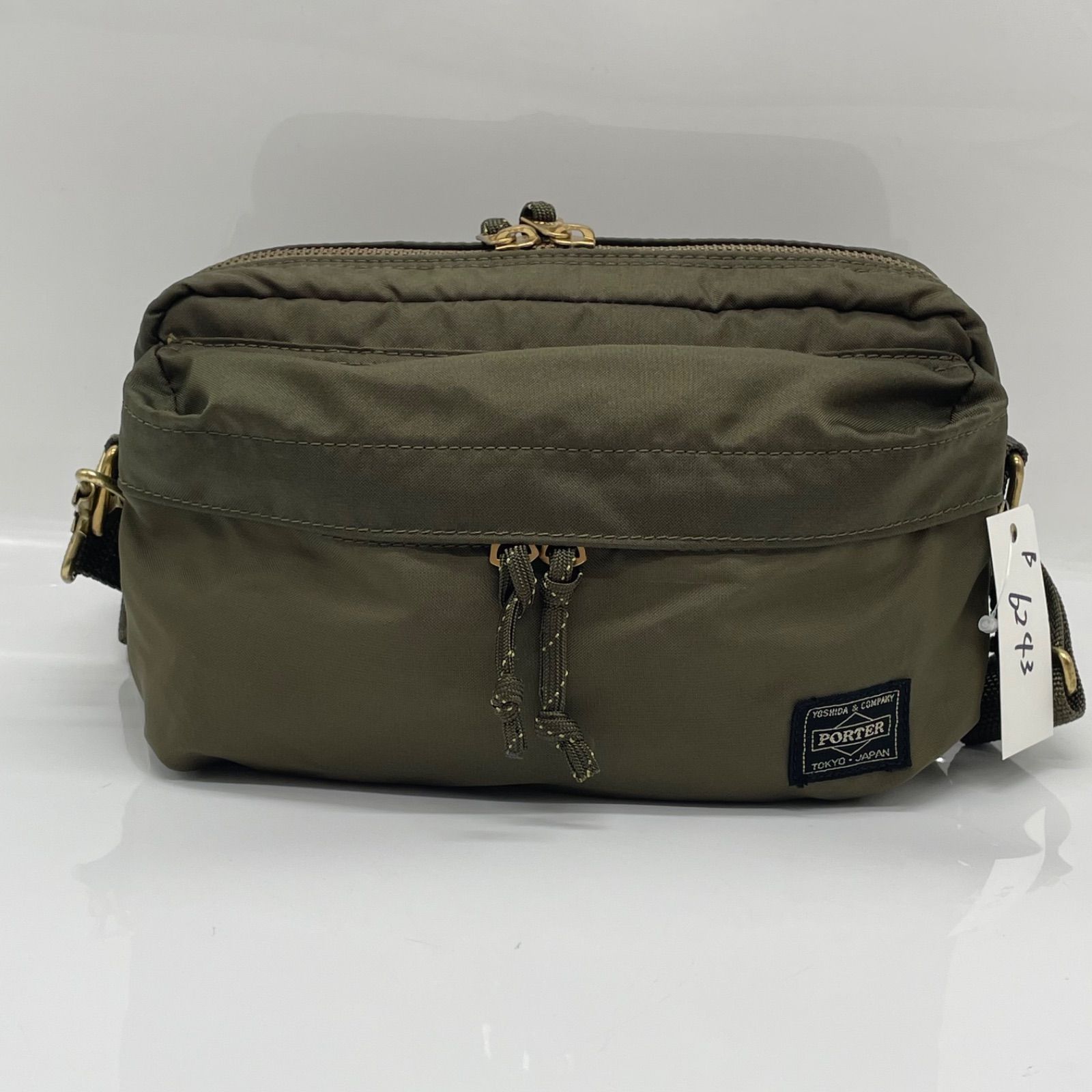 BN6243●PORTER FORCE ポーターフォース吉田カバン 2wayバッグ 855-07501 ウエストバッグ ショルダーバッグ カーキ系