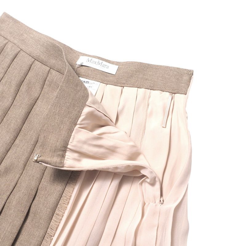 □美品□MAX MARA マックスマーラ ロングスカート サイズ38 異素材切替  
