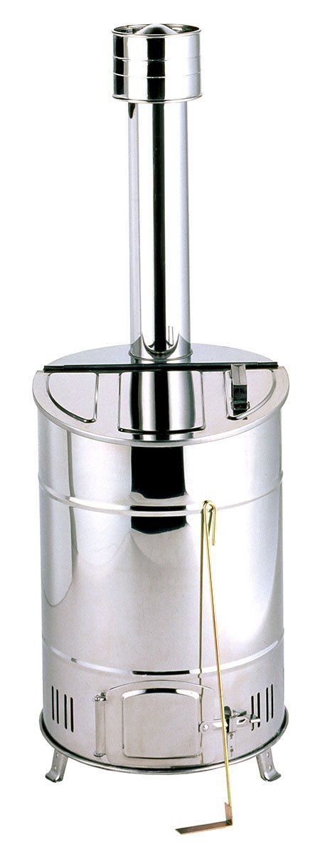 Size 直径35×高さ104㎝ グリーンライフ 落ち葉焼却器 ステンレス OED-60S シルバー