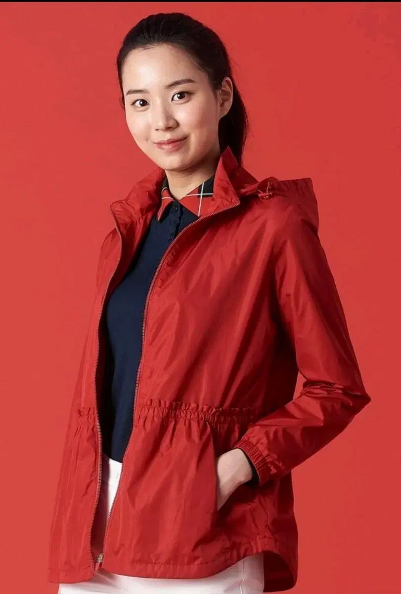 BEANPOLEGOLF ビンポールゴルフ レディース レッド シャーリング サファリ アウター