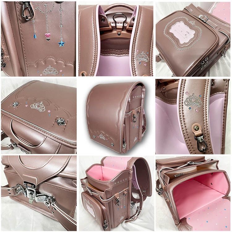 ランドセル 女の子 ティアラ 軽量 ランドセルカバー付 メーカー保証書付 王冠 ブラック ピンク パープル シャンパンゴールド 入学祝い 小学生 schoolbag STEELWINDOWSANDDOORS_COM