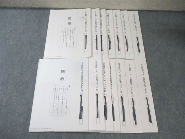 SAPIX サピックス SS特訓 フェリス対策プリント 国語 全14回分フルセット 2025 025S2D