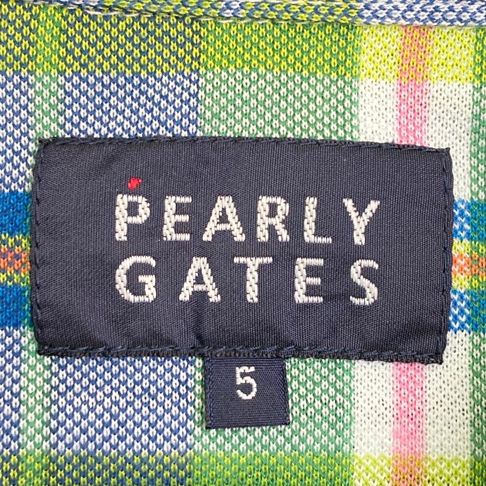 サイズ：5 PEARLY GATES パーリーゲイツ 半袖ポロシャツ ボタン