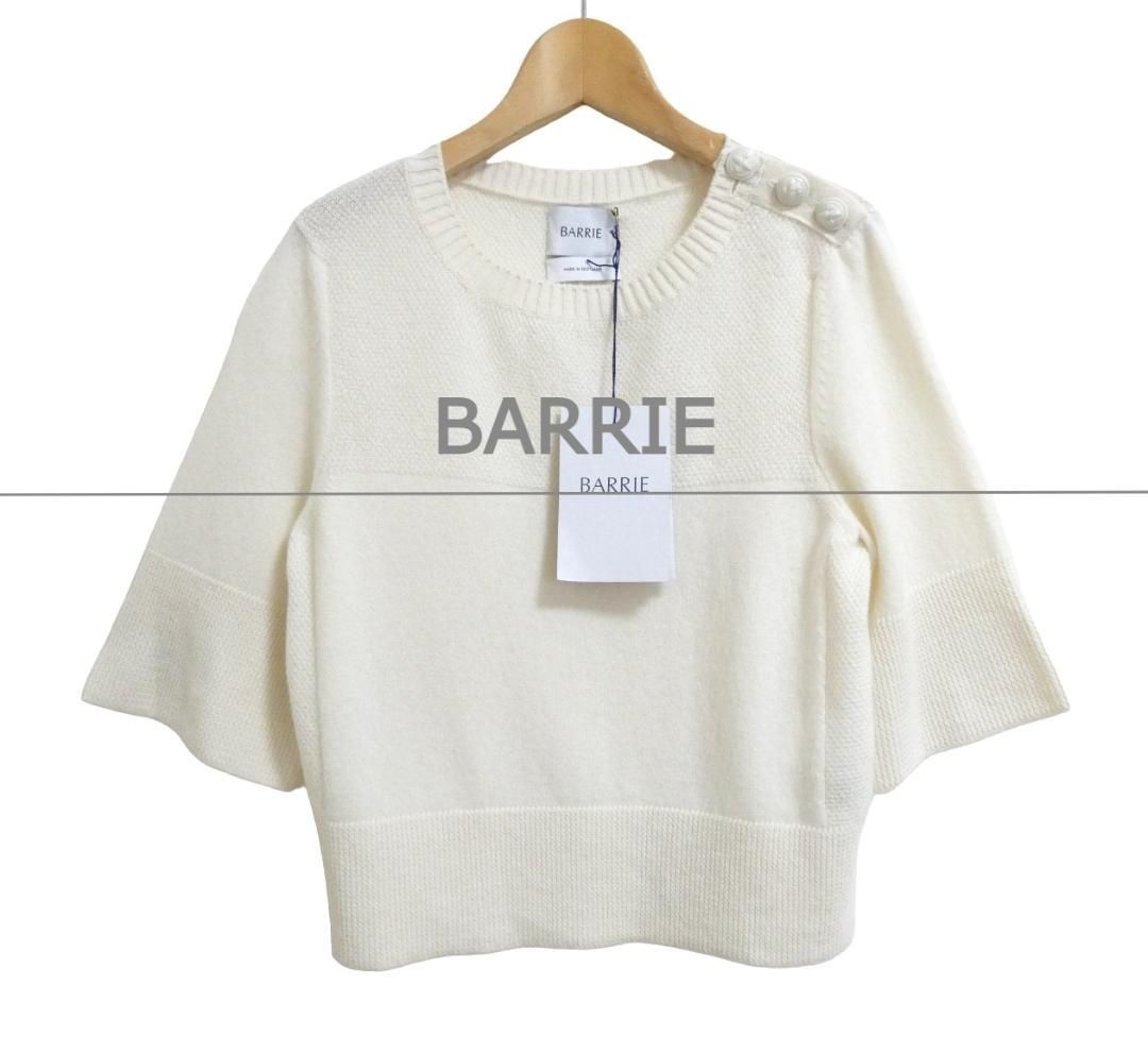 BARRIE バリー ニット セーター プルオーバー カシミヤ100% 五分 BARRIE バリー ニット セーター プルオーバー カシミヤ100% 五分