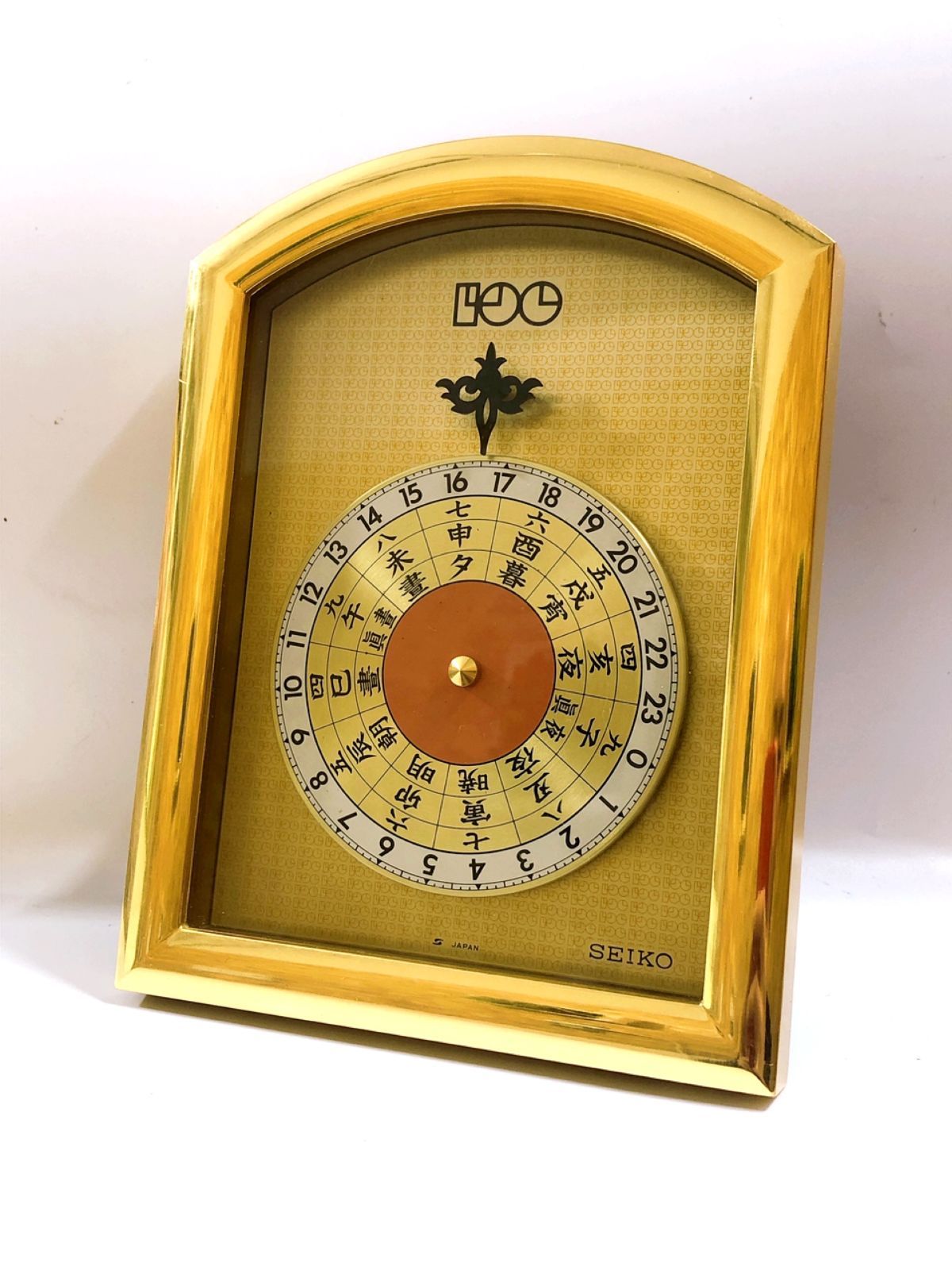 SEIKO 服部時計店 100年記念置時計 金色 1981年 インテリア 動作品