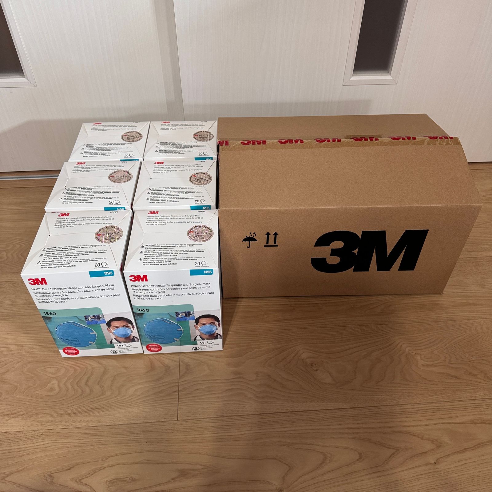 3M 防塵マスク 20枚×2箱 1860 N95 - 避難用具