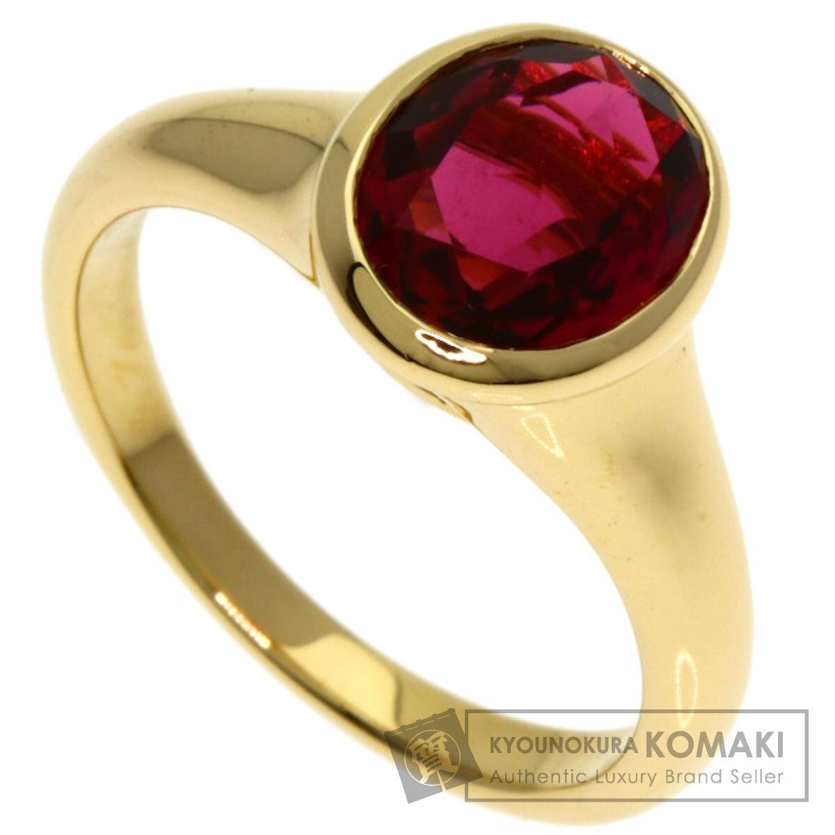 BVLGARI ブルガリ カレイドス トルマリン リング 指輪 K18YG レディース