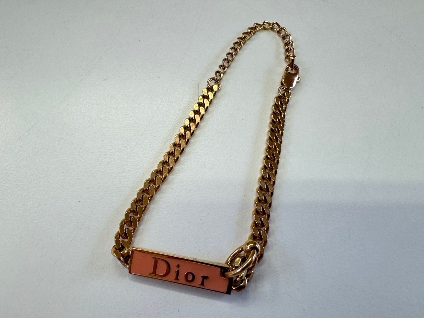 中古品】 Christian Diorクリスチャンディオール ロゴプレート付き 