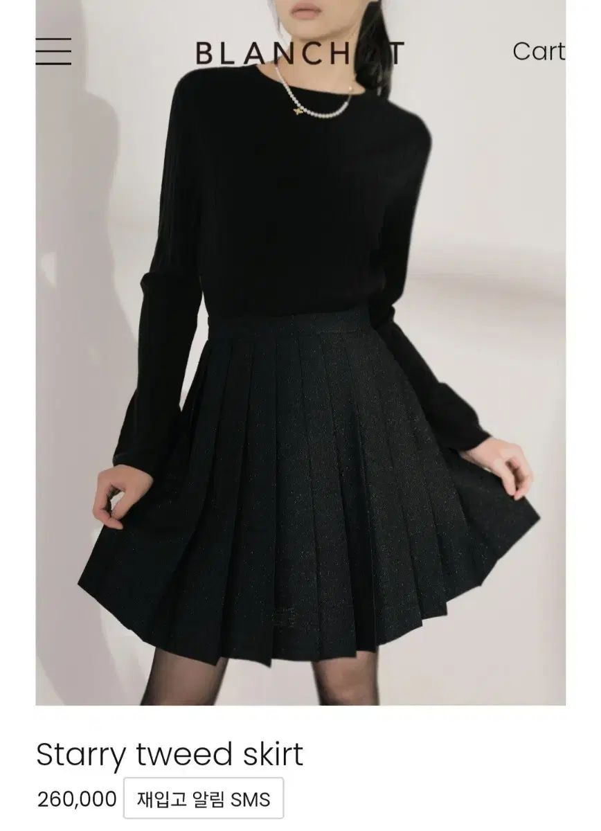 ブランショ ステリー ツイード スカート m