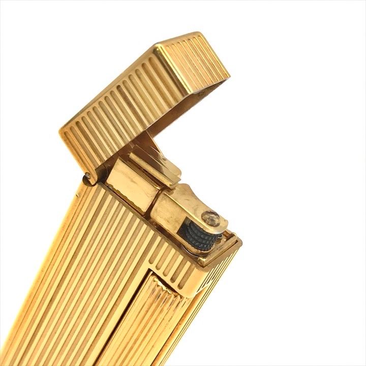 ダンヒル ライター 良品 Dunhill ダンヒル 希少 ガスライター ロゴ ゴールド OH済み
